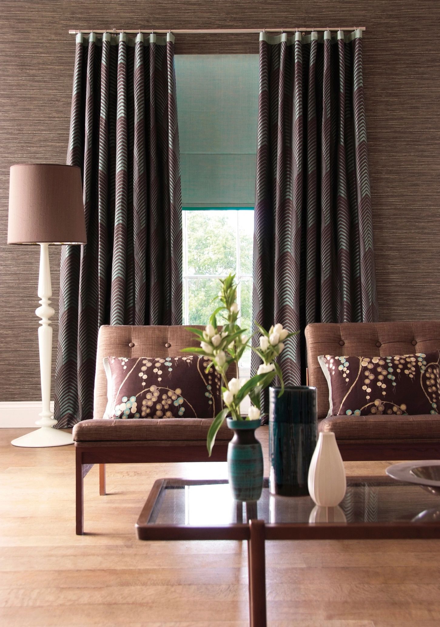 modern curtain rods home interior