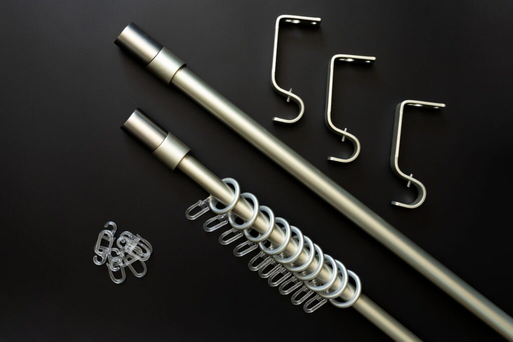 modern curtain rods home interior