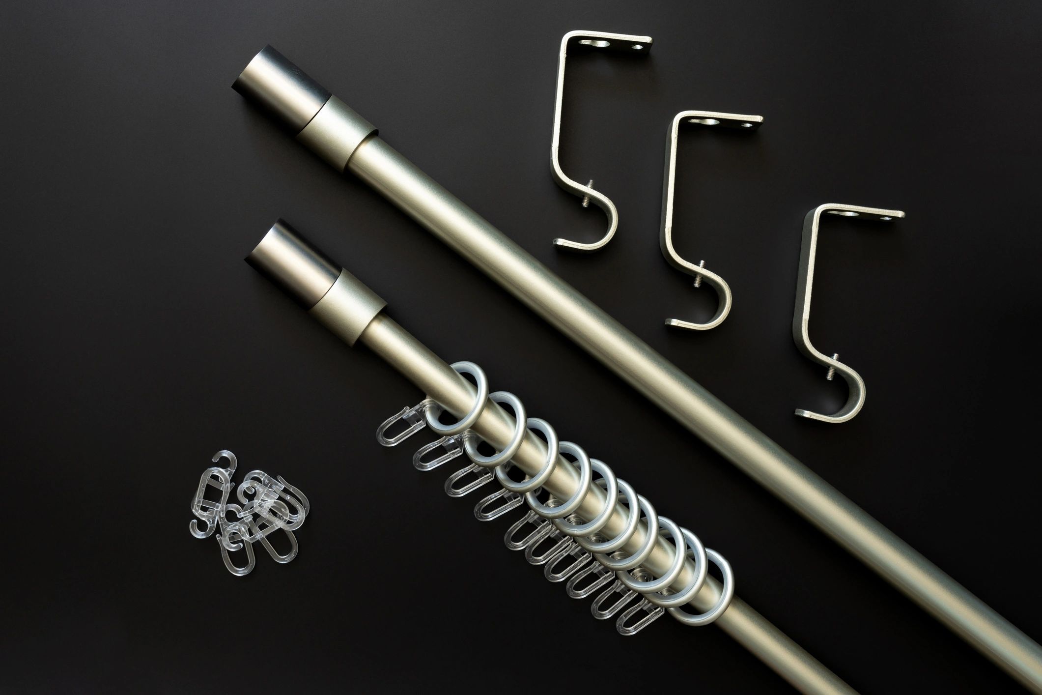 modern curtain rods home interior