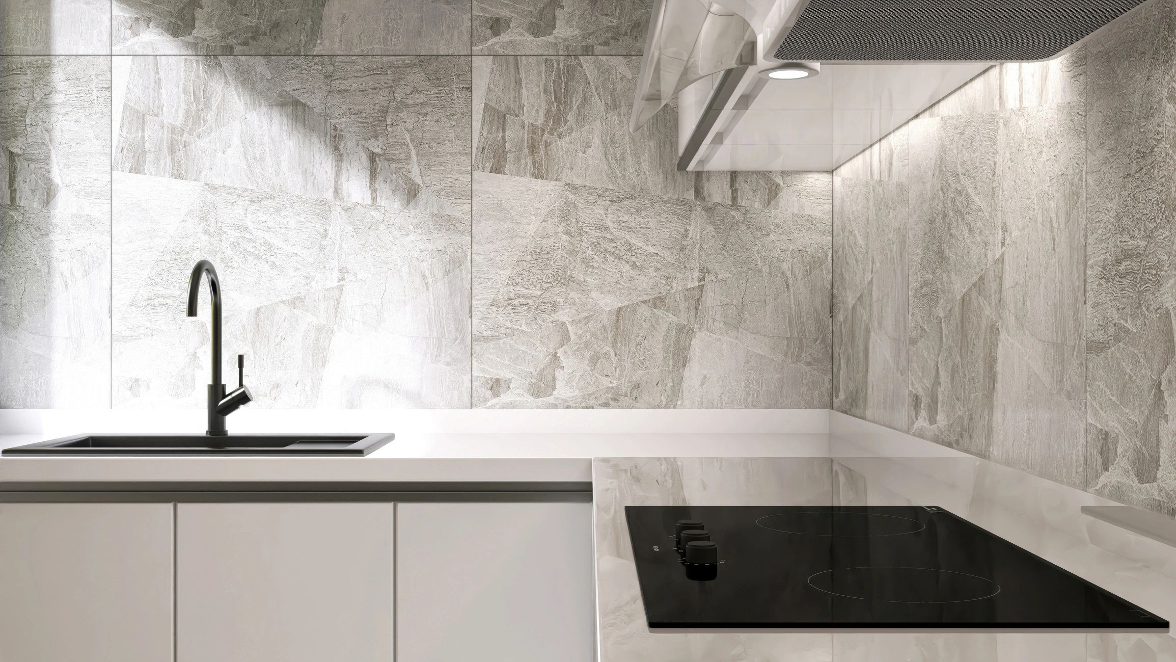 modern kitchenware on white background